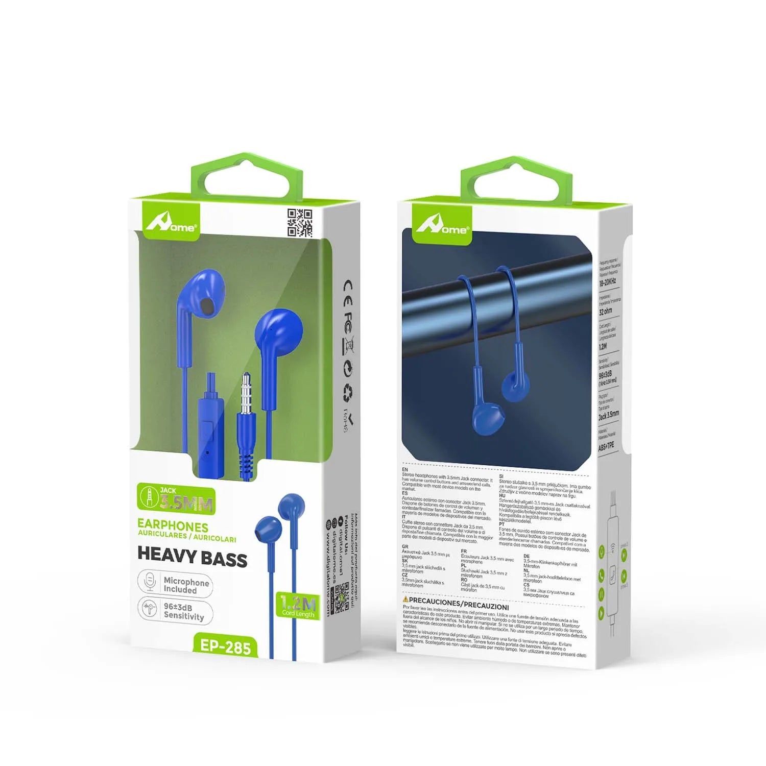1040855 AURICULAR JACK Plastic Film Azul (Blue) Color
