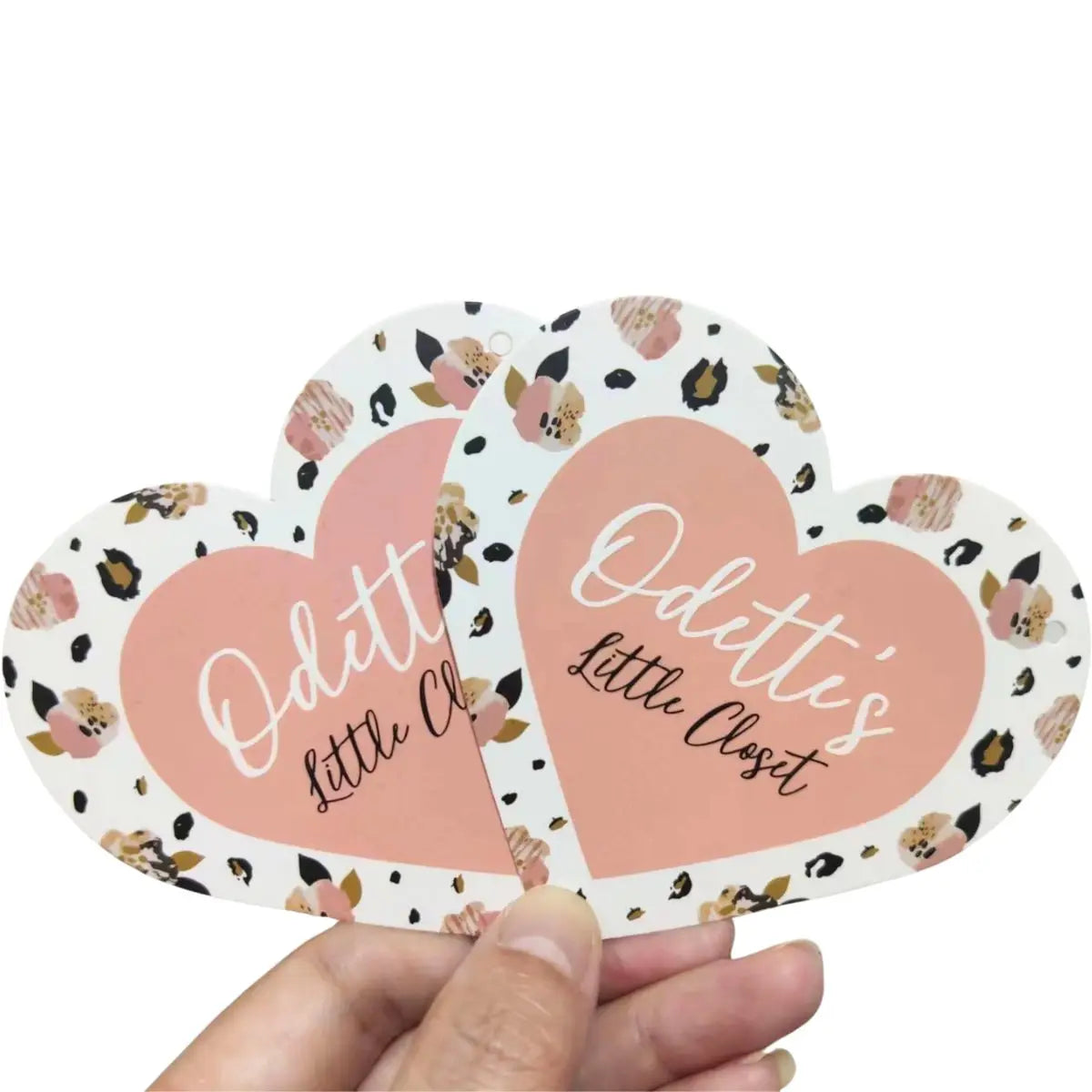 Custom Fancy Printed Heart Shape Boutique Business Cards Wedding Invitation Thank You Cards Creative Greeting Card