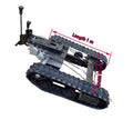High-Speed Small Electric Rubber UGV Vehicle with Remote Control