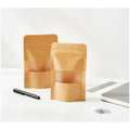 Customization Food Grade Paper Bag Biodegradable Smell Proof Custom Kraft Stand up Pouch with Window