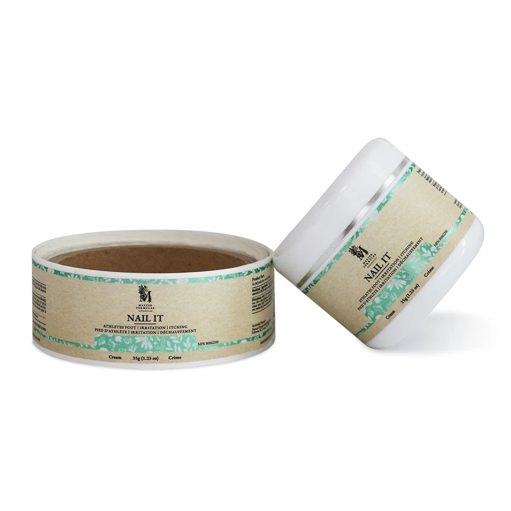 Custom printed cosmetic packaging stickers vinyl adhesive labels with logo