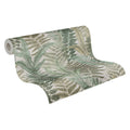 Made in Germany - Wallpaper rolls Leaves Beige Green Brown - Non Woven Vinyl - Wallpaper Plants for Walls - 1005 x 053 m