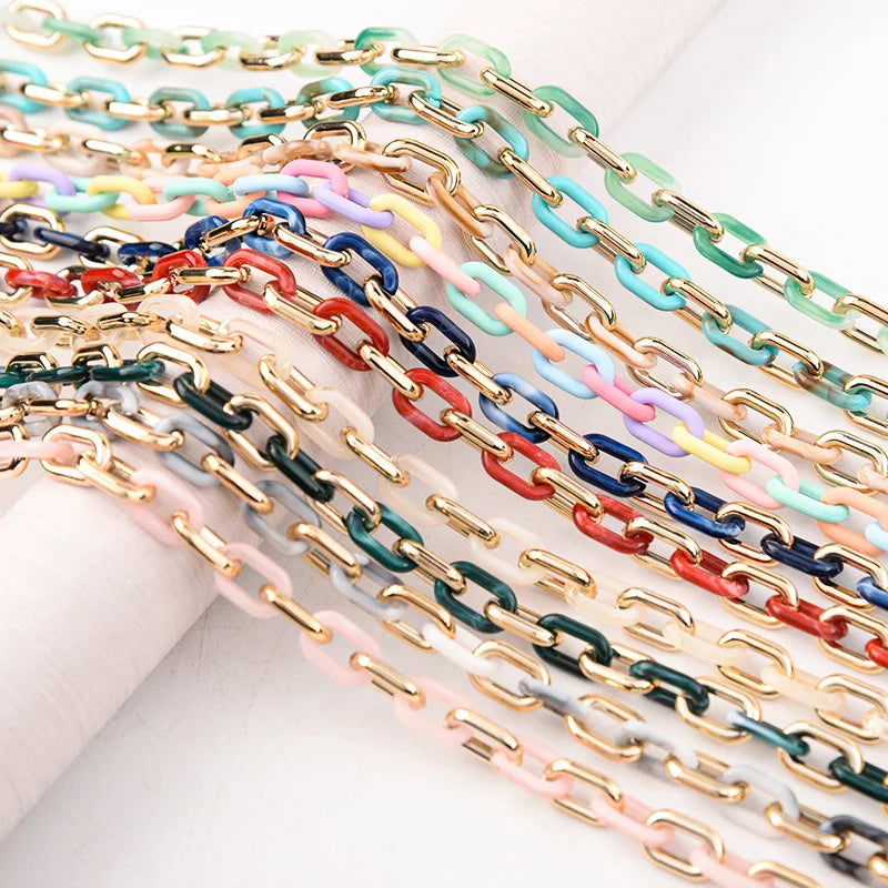 New Colorful Acrylic Eyeglass Chain Face Bag Glasses Chain Hanging Neck Sunglasses Straps Jewelry Wholesale