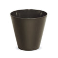 Round flower pot without reservoir 20x20x18.7 cm capacity of 3.5 L.