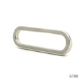 Nickle Plated 50mm  Zinc Alloy Metal Flat Oval Ring  Bag Strap Connector