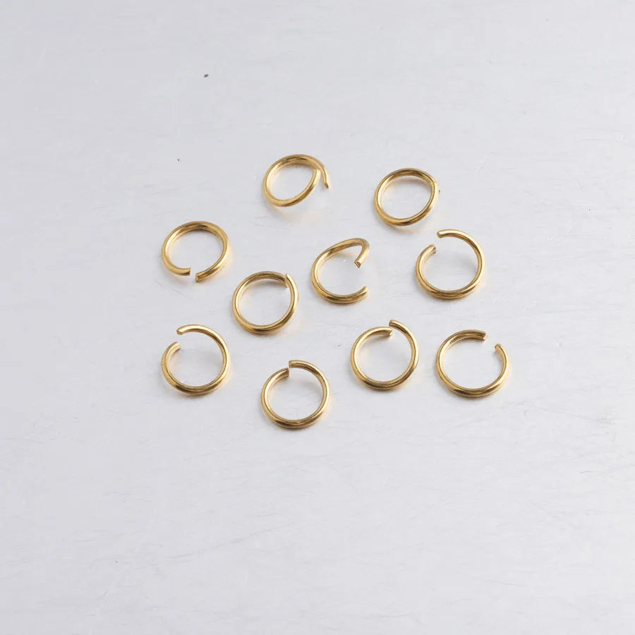 1.2X10MM Silver/Gold Rose/Gold Stainless Steel Jewelry Findings & Components Jump Open Ring DIY Accessories