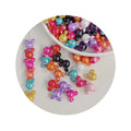 100pcs Cartoon Mouse Head Acrylic Loose Spacer Beads Colorful DIY Accessory Necklace Bracelet Key Chain Fashion Jewelry Making