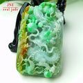 Myanmar Natural a Type Jadeite Jade Pendant Green SANCAI Dragon Brand Emerald Pendant 103.10 MegaBDM