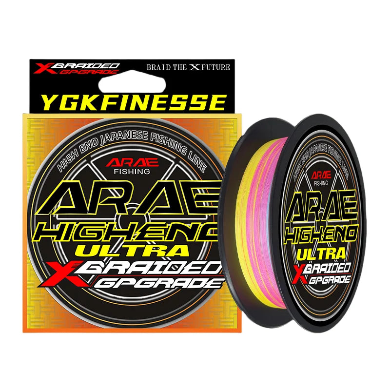 YGK Finesse 200M/Customized 8X PE Braided Sea Fishing Carp Fly Wire Strong Weave Smooth Multifilament Floating River/Lake/Stream