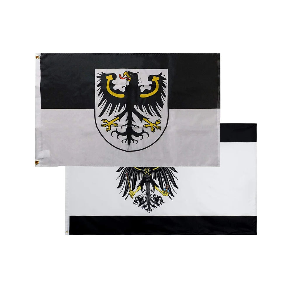 Custom Negotiable Printing 100% Polyester Prussia Eagle Flag Flag of East Prussia MegaBDM