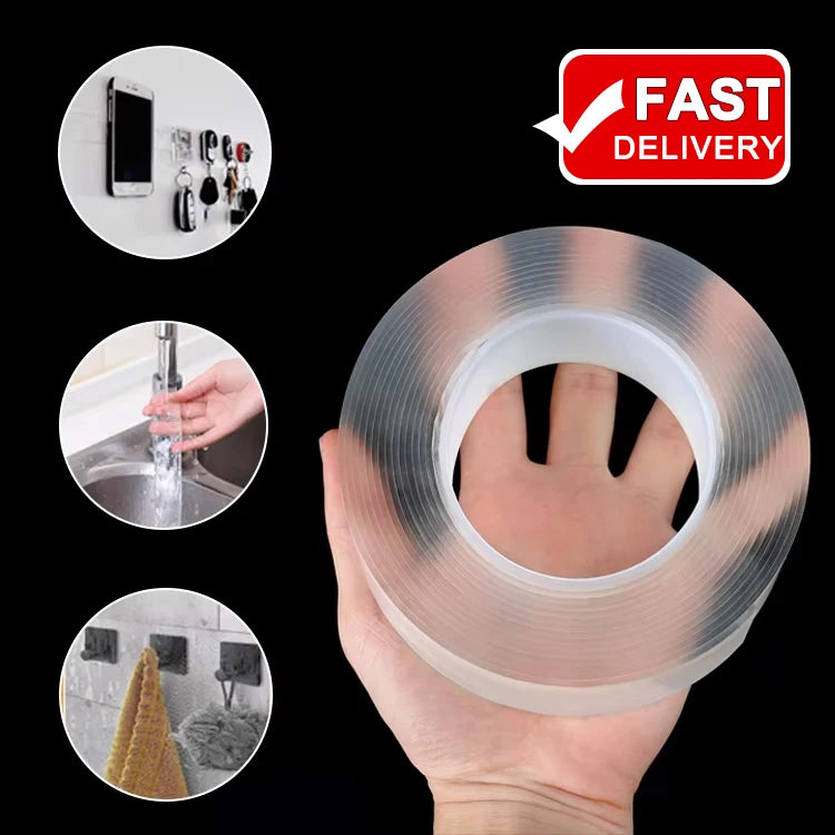 EONBON Hot-Selling Nano Tape Double Sided Tape Transparent Waterproof-Household 3m Washable Nano Double-Sided Tape