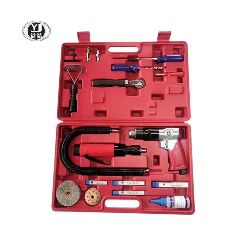 18Pcs Auto Tire Repair Kit with Hard Case OEM Available 1 Set Includes Tire Repair Tools Good Quality Emergency Repair Equipment