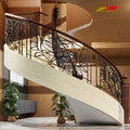 Modern Wrought Iron Stair Railings for Villa-Enhance Beauty Stability Architectural Style