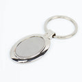 Premium Stainless Steel Oval Keychain Heavy Duty Metal Key Ring Personalized Engraving for Car Keys and Bag Accessory