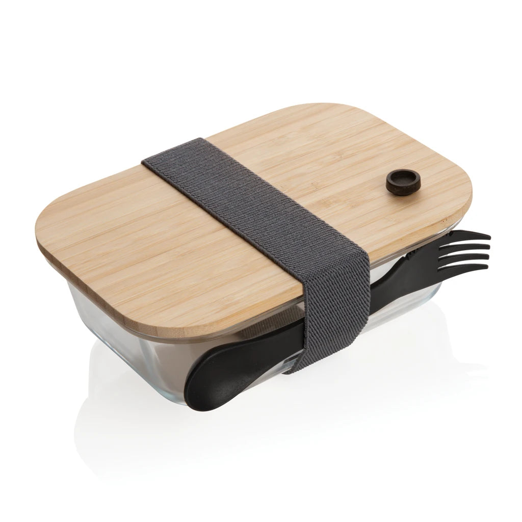 Custom Bamboo Glass Lunch Box