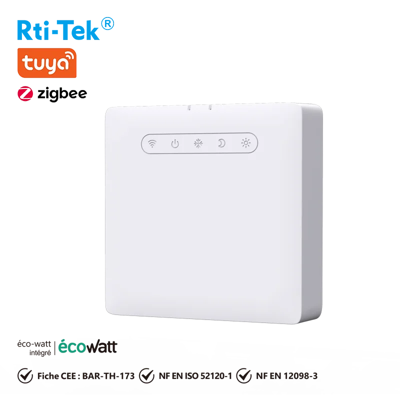 Pilot Module Standard EN 12098-3 Eco-watt Zigbee TUYA Thermostat Anti-flammable PC Heating Controller Electric Apartment IP20