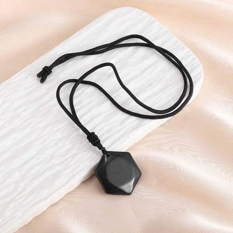 Wholesale Healing Crystal Stones Natural Shungite Carving Crafts Pendant for America and Europe Pop