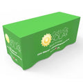Dye Sublimation Printing 250gsm Knitted Polyester 6ft 8ft Table Throw Fitted Trade Show Table Cover