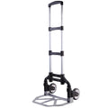 KM Brand 75kg Portable Folding Hand Trolley Aluminium Alloy Climbing Stairs Hand Cart with 6 Month Warranty Unisex for Shopping