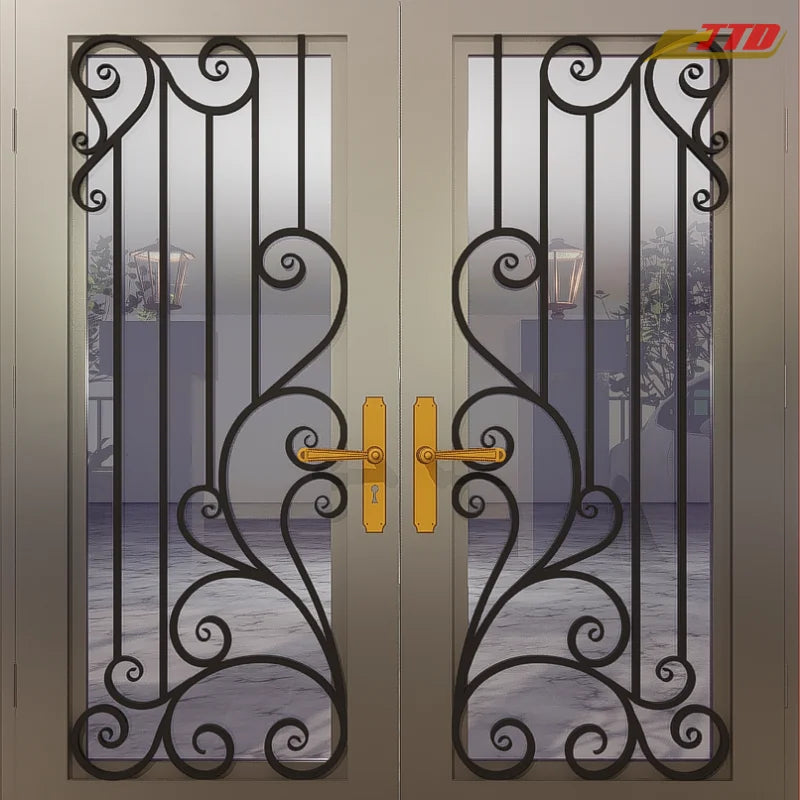 Enhance Curb Appeal with Ornamental Iron Doors  Perfect for Villas Estates and Urban Homes Seeking Sophistication and Safety