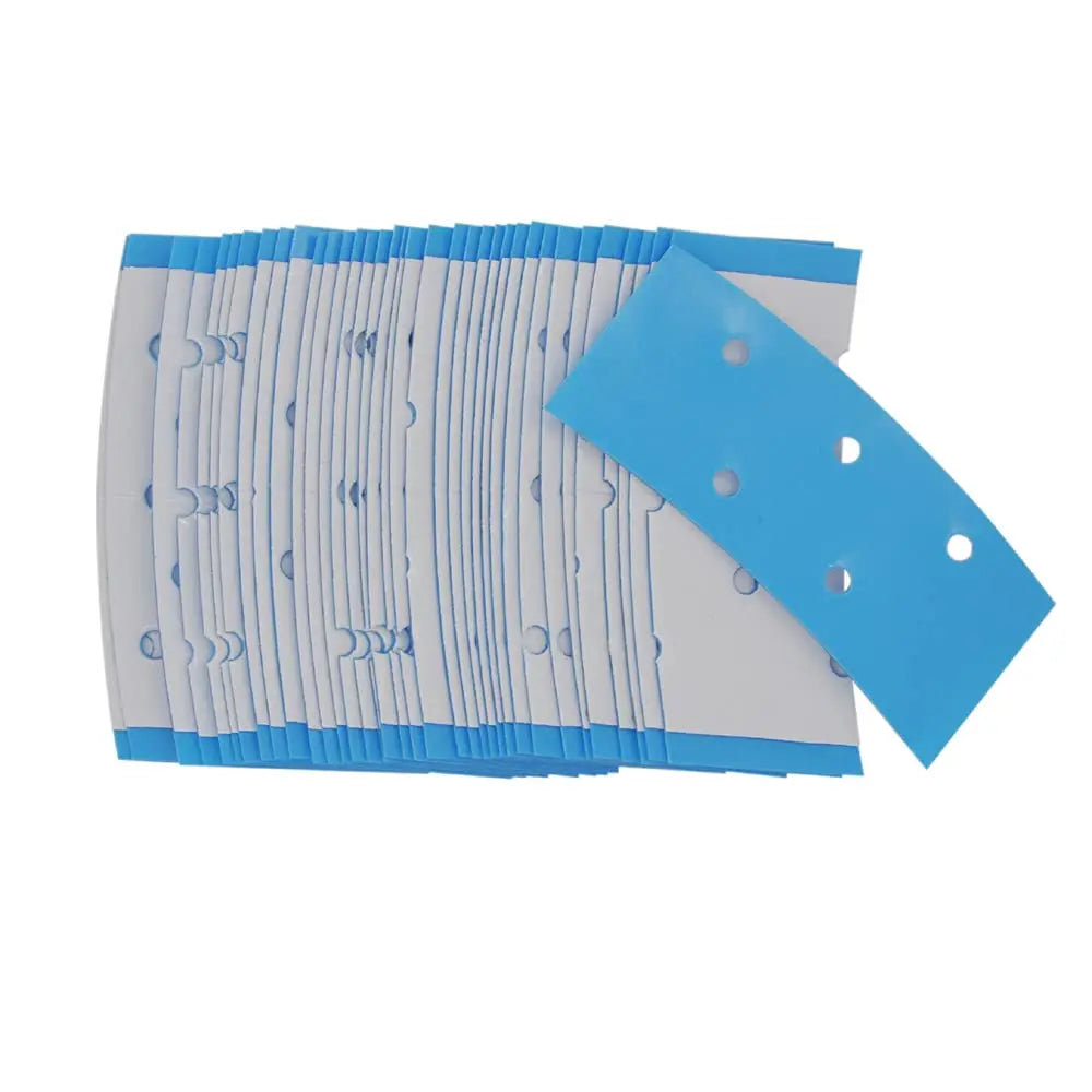 Wig Tape Strips Double Sided Bonding Clear Waterproof Adhesive Tape Hair Tape for Lace Wig Toupee Hairpiece (Blue with Hole) MegaBDM