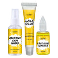 Custom Logo Lace Styling Items Lace Glue and Remover  Skin Protect for Wigs Hair Styling Kit 3 in 1