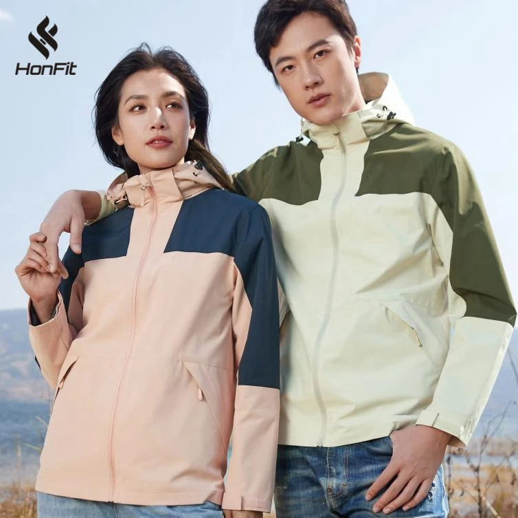 Windproof Waterproof Full Zip up Breathable Quick Dry Pullover Hoodie Jacket 100% Polyester Woven Unisex Casual Sports Jacket