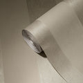 Made in Germany Luxury Wallpaper Rolls with Velvet Flock Solid Plain Brown Silver Non Woven Premium Wallpaper - 1005 x 052 m