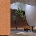 Backlit Translucent Artificial 3D Stone Veneer Panel Sheet Fireproof Waterproof Sound-Absorbing Lightweight Modern Living Hotel