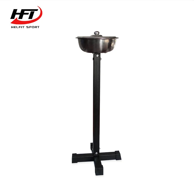 Portable Fitness Cross Fit Free Weight Lifting Gym Chalk Bin Bowl Holder Stand