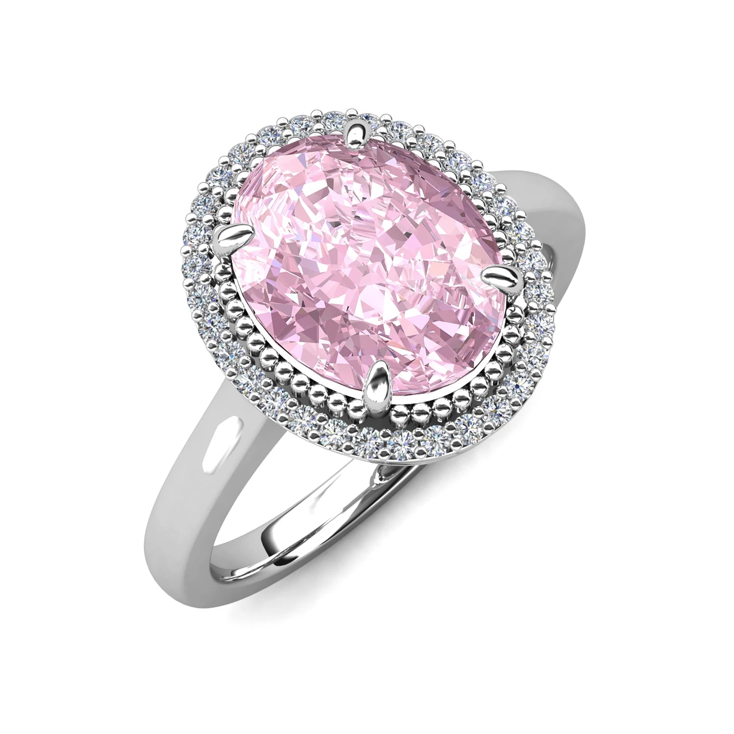 High Quality Fine Jewelry Sterling Silver 925 Big Crushed Ice Stone Wedding Designs Ring for Ladies Women Destiny Jewellery