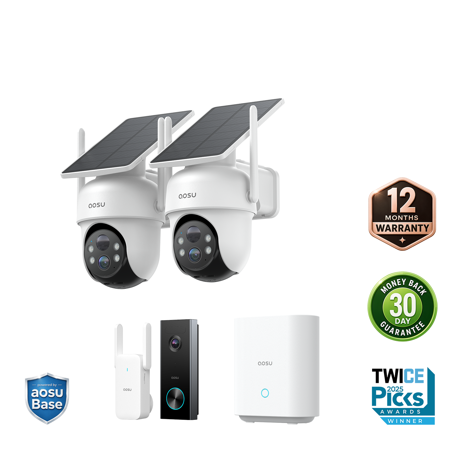 SolarCam D1 Classic Kit + Video Doorbell Pro MegaBDM