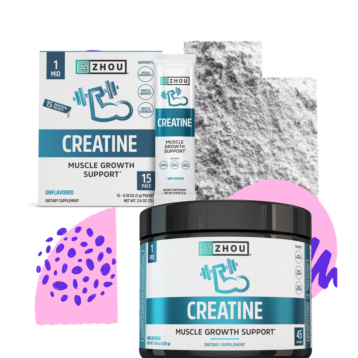 Creatine Stick Pack + Tub Bundle