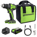 24V Cordless Battery 1/2" 400 in/lbs Drill Driver: 2.0 Ah USB-C Battery and 30W USB-C Fast Charger MegaBDM