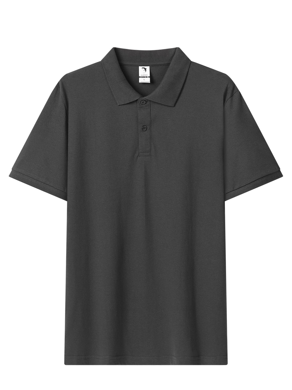 Custom Logo Men’s 100% Cotton Polo Golf Shirt – Short Sleeve, Half Button – EU Local Stock