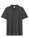 Custom Logo 180GSM Men’s 100% Cotton Polo Golf Shirt – Short Sleeve, Half Button – EU Local Stock