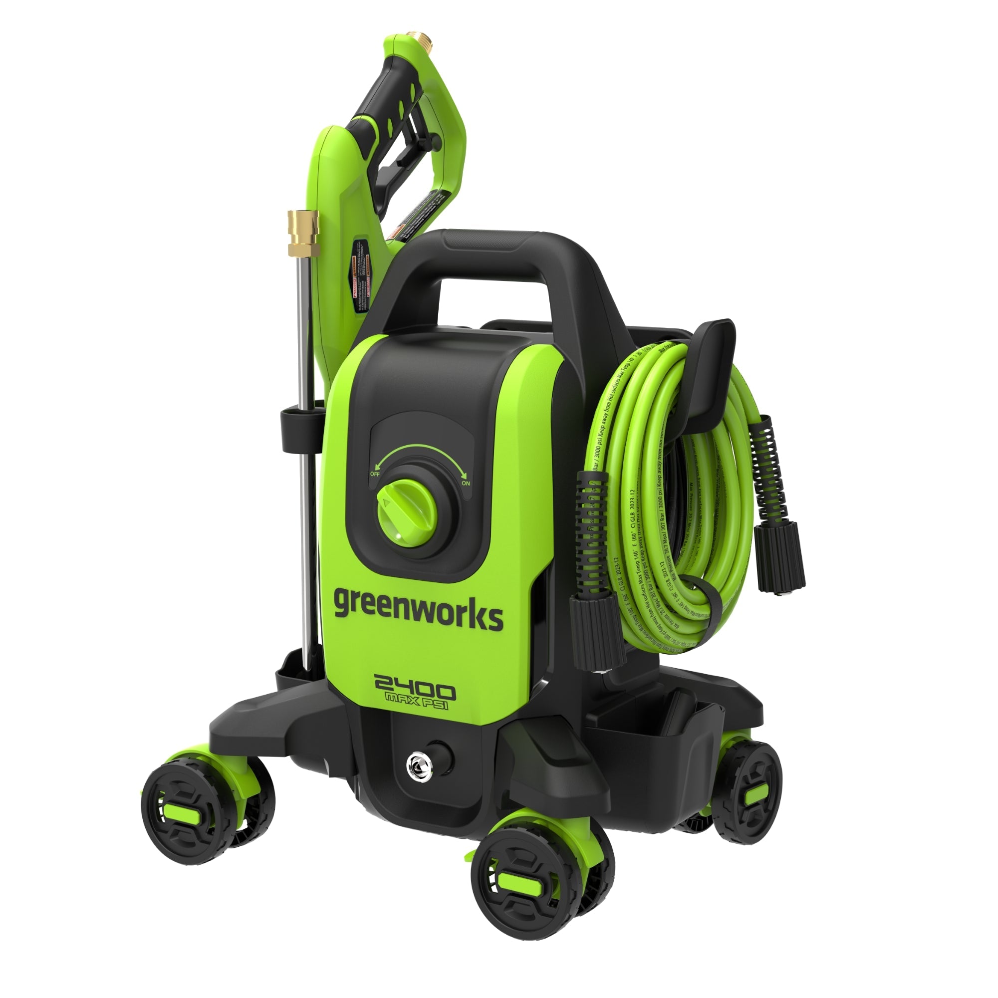 2400-PSI Brushless 1.2 GPM Four-Weel Electric Pressure Washer MegaBDM