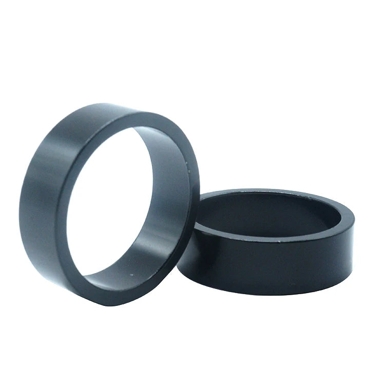 CNC Machined Black Stem Head Washer 5mm & 10mm Bike Stem Handlebar Spacers for Fork Tube Bike Headset Spacer