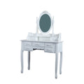 Lower Price Wood Make up Sets with Mirror Foldable Dresser