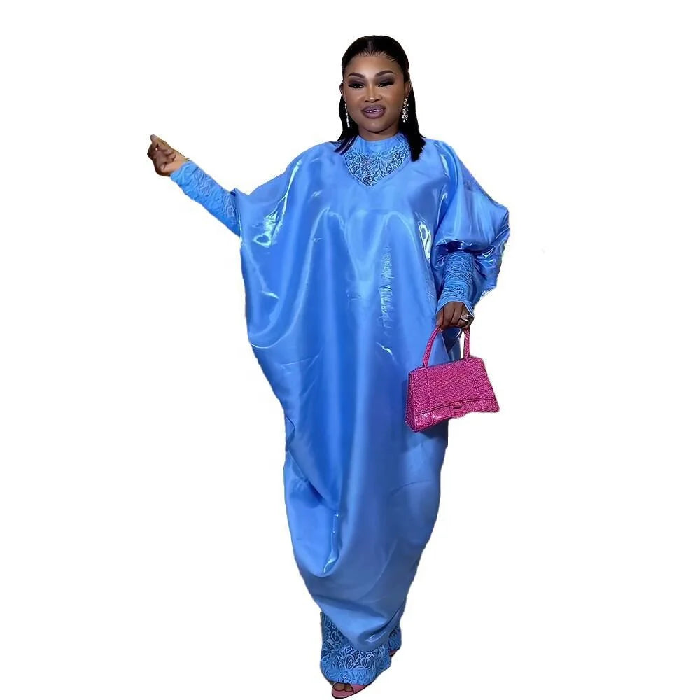 New Two-piece Dress African Women Casual Dresses  Lace Underwear  African BUBU  Hooked Cloak Modest African Dress
