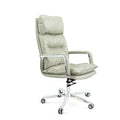 Modern White Genuine Leather Office Chair Recliner Boss Luxury Ergonomic Brown PU Executive Office  Leather Chair for Sale
