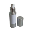 White Transparent Plastic Refillable Airless Pump Bottle Screen Printing for Skin Care Serum Lotion Shampoo Custom Logo 50ml