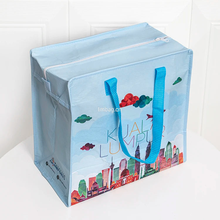 Waterproof Travel Storage Bag Custom Reusable Rpet Bag Zipper