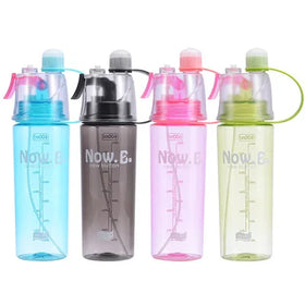 Portable Outdoor Plastic Spray Drinking Bottle Cup Plastic Drinking Water Bottles Climbing Spray Sports Bottle for Outdoor