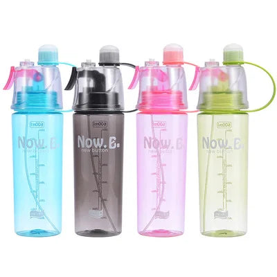 Portable Outdoor Plastic Spray Drinking Bottle Cup Plastic Drinking Water Bottles Climbing Spray Sports Bottle for Outdoor