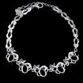 Sterling Silver 5*7mm Semi Mount Bracelet Empty Support Blank Claw Setting S925 Mountain Base Holder Without Stone for Inlay DIY