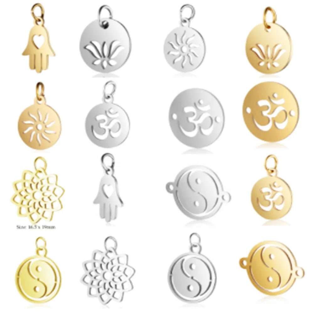 DIY Colgantes Charm Beads Paw Slide Letter Charms Charms Anime Necklaces Women Jewelry Pendants Tarnish Free Jewelry