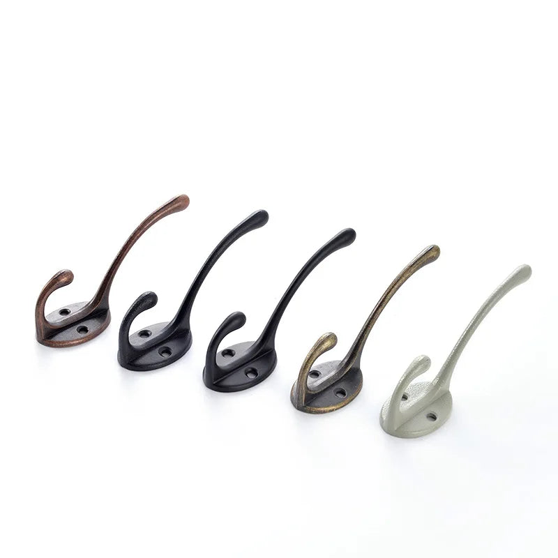 Porch Zinc Alloy Hat Hook European Antique Cabinet Coat Hardware Accessories Toilet Hook