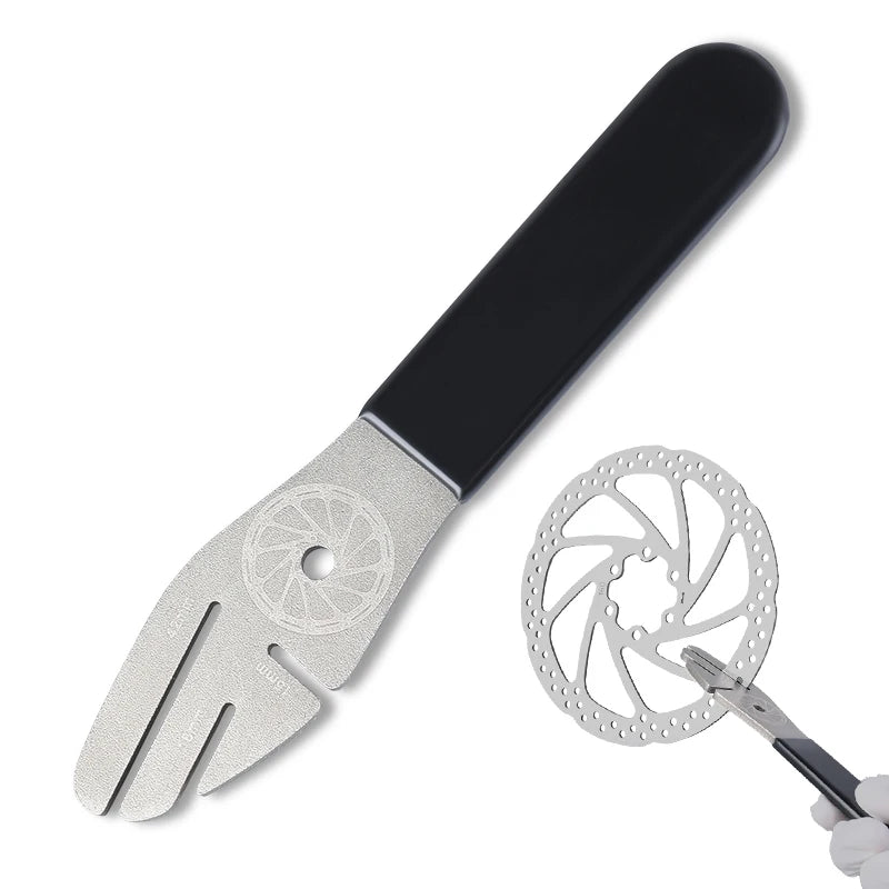 Brake Rotor Alignment Tool Stainless Steel Bike Disc Flattening Calibration Wrench Repair Tool Professional Bicycle Tools
