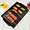 Wavy Edge Grill Pan Carbon Steel Non-stick Grill Pan Food Tray Grill Tool Manufacturer Wholesale